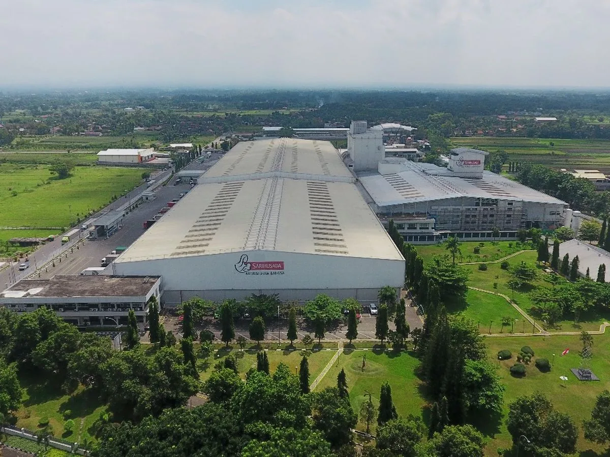 Kawasan pabrik dan industri di Yogyakarta, area distribusi lakban Harmony