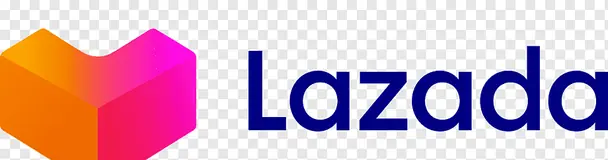 Logo Lazada, marketplace resmi penjualan lakban Harmony