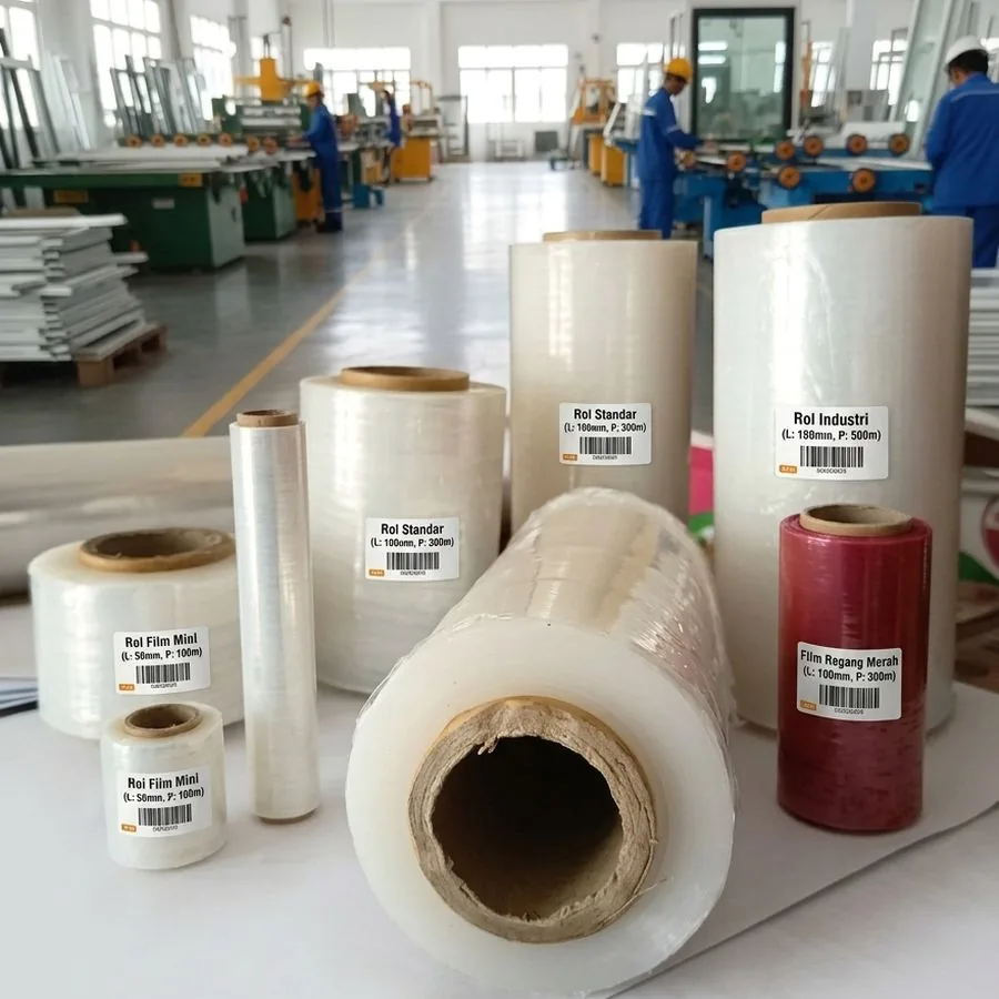 Rol plastik wrapping stretch film Harmony untuk kebutuhan packing